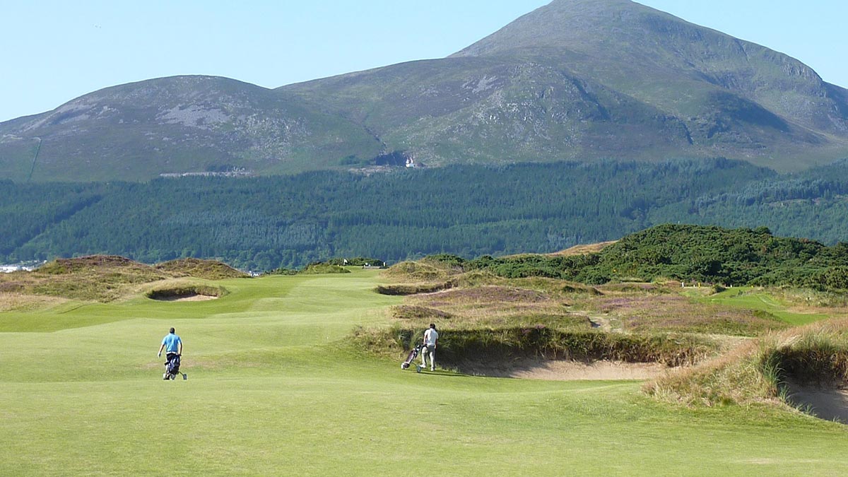 Campo de golf Royal County Down en Irlanda del Norte